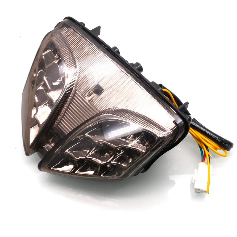 MZS مصباح خلفي للدراجة النارية MZS LED مع إشارة انعطاف مدمجة دخانية متوافقة مع GSXR600 GSXR 600 2008-2016 / GSXR750 GSXR 750 2008-2016 / GSXR1000 GSXR 1000 2009-2013 / SV650 2016-2022 - Image 3